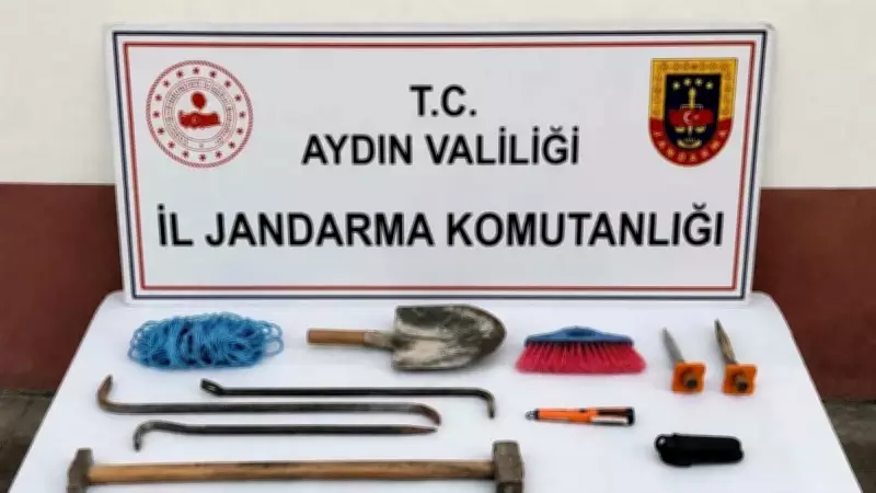 Aydın'da kaçak kazı baskını: 3 şüpheli suçüstü yakalandı
