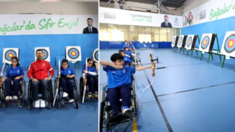 Bağcılar'da engelli çocuklara okçuluk eğitimi başladı