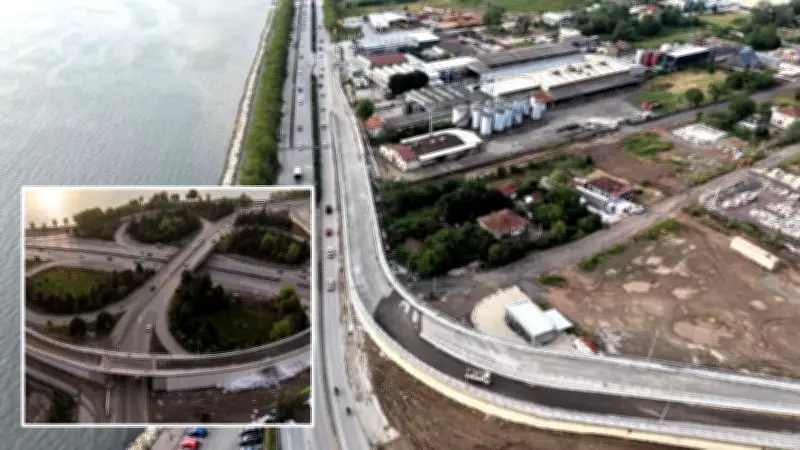 Başiskele Kavşağı Projesi'nde yeni kol hizmete girdi