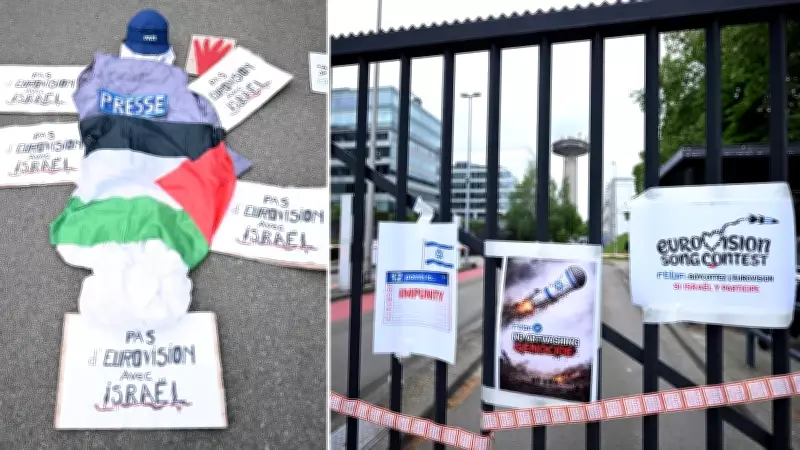 Belçika'da RTBF'nin Eurovision Kararı Protesto Edildi