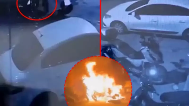 Beyoğlu'nda 'gaza basma' kavgasının intikamı: Motosikletleri ateşe verdi