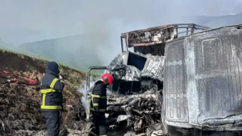 Bitlis'te feci kaza: 2 tır kafa kafaya çarpıştı, 1 ölü