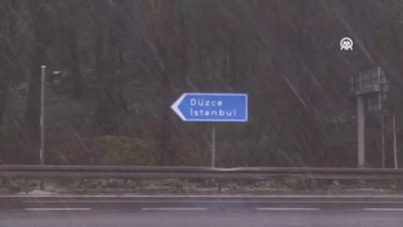 Bolu Dağı'nda Kar Yağışı Başladı: Sürücülere Uyarı