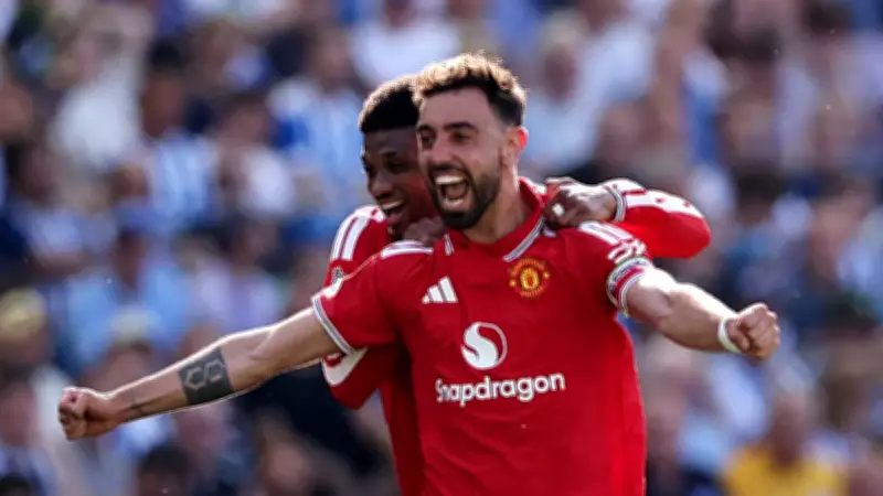 Bruno Fernandes rekor kırdı! Manchester United Brighton'ı 3-0 yendi