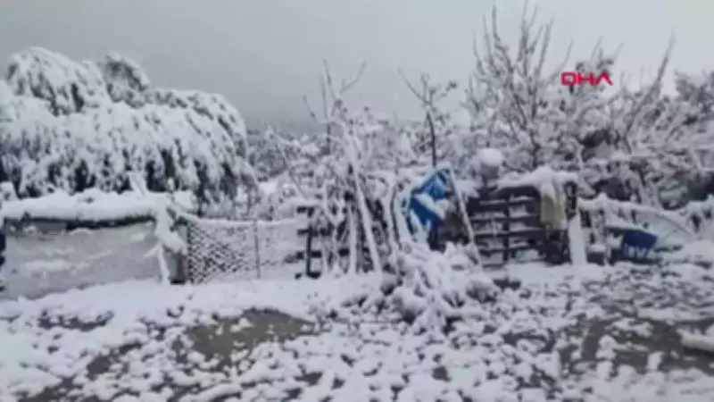 Burdur'un Yüksek Kesimlerinde Mayıs Ayında Kar Sürprizi