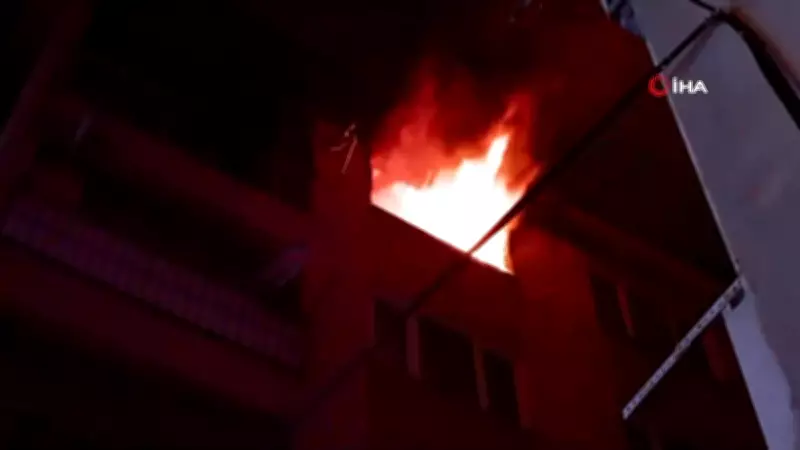 Bursa'da 6 katlı binada yangın paniği: Mahalle sakinleri korku dolu anlar yaşadı