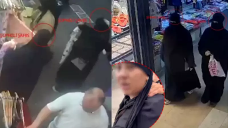 Bursa'da akılalmaz hırsızlık! Kılık değiştiren yankesiciler kameraya yakalandı