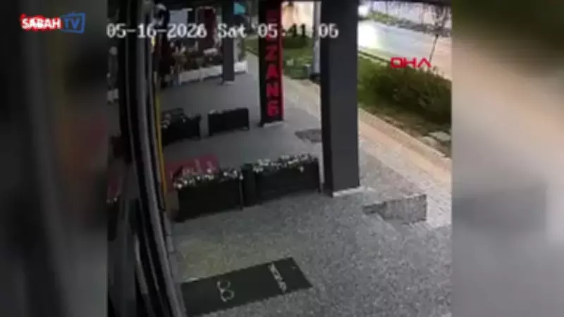 Bursa'da kontrolden çıkan otomobil site duvarına çarptı: Kedi son anda kurtuldu