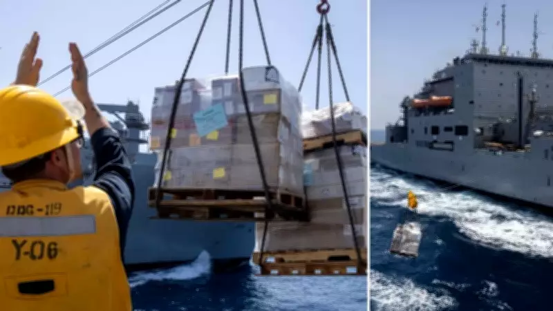 CENTCOM'dan USS Delbert D. Black ile ikmal görüntüleri