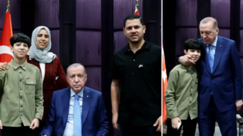 Cumhurbaşkanı Erdoğan, Gazzeli Ebu Cezer ve ailesini kabul etti
