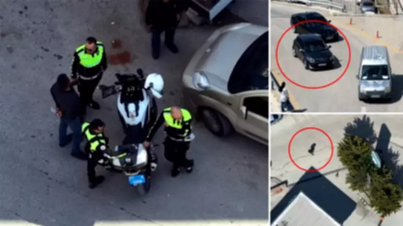 Dron Denetiminden Ters Şeritte Kaçan Ehliyetsiz Sürücüye 82 Bin Lira Ceza