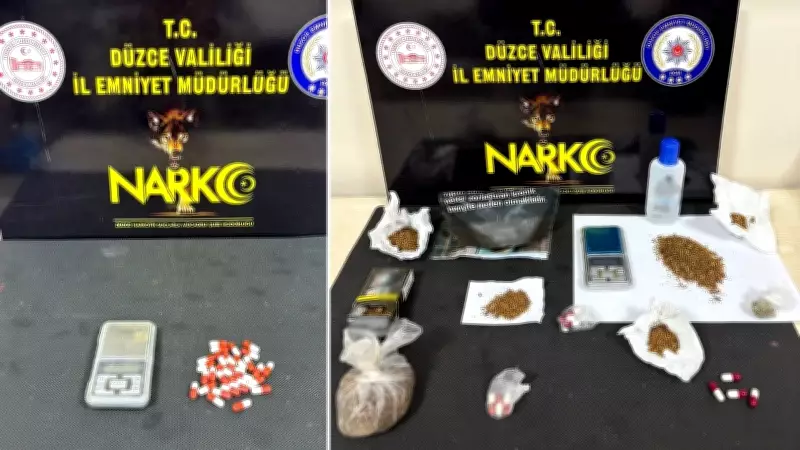 Düzce'de uyuşturucu operasyonu: 3 tutuklama