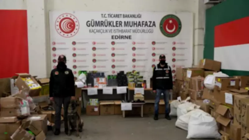 Edirne Kapıkule'de dev operasyon: Milyonlarca liralık kaçak eşya ve uyuşturucu ele geçirildi
