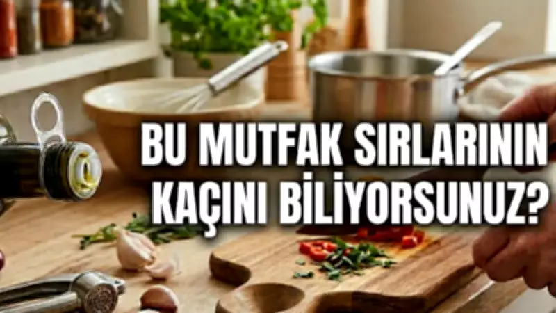 Şeflerin Sırrı İfşa Oldu: Mutfakta Süreniz Yarı Yarıya Azalacak!