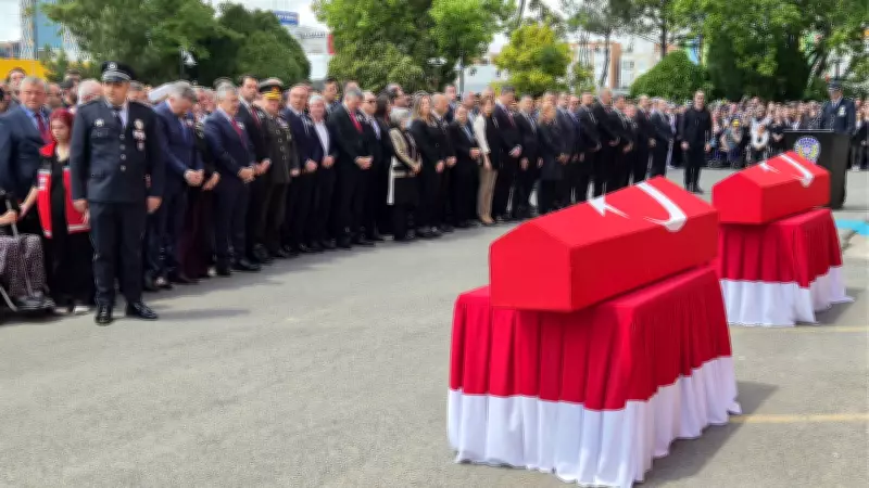 Şehit Polisler Erkan Tütüncüler ve Emrah Koç'a Gözyaşlarıyla Veda