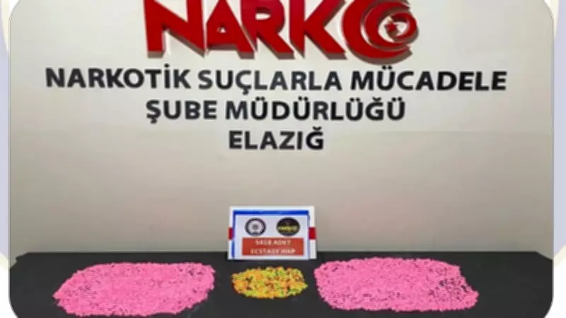 Elazığ'da 7 bin 544 uyuşturucu hap ele geçirildi, 3 tutuklama