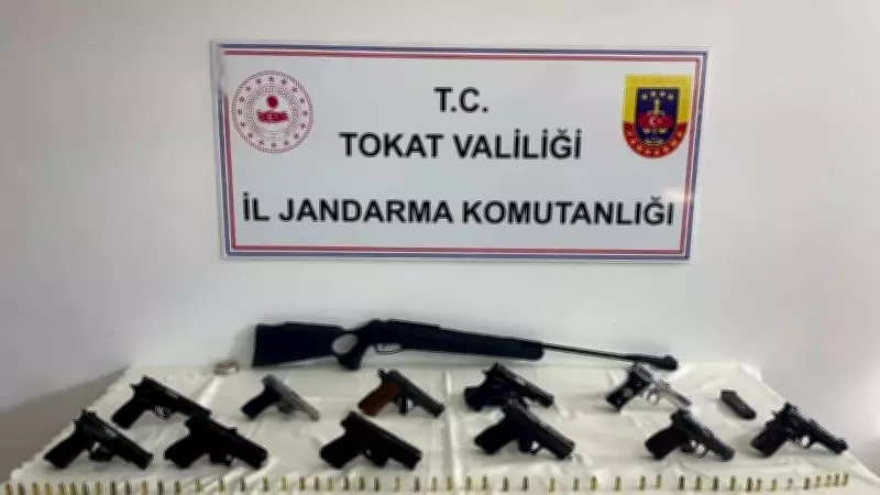 Erbaa'da silah kaçakçılığı operasyonu: 17 gözaltı
