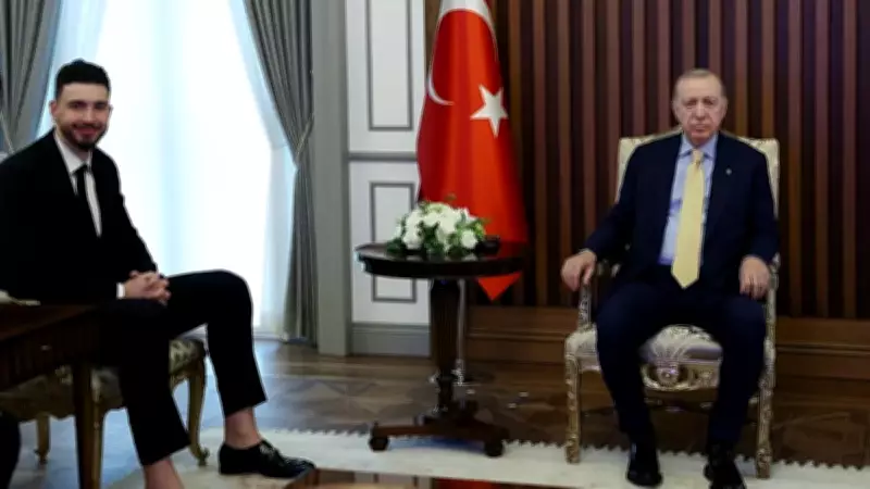 Erdoğan, milli basketbolcu Alperen Şengün'ü kabul etti