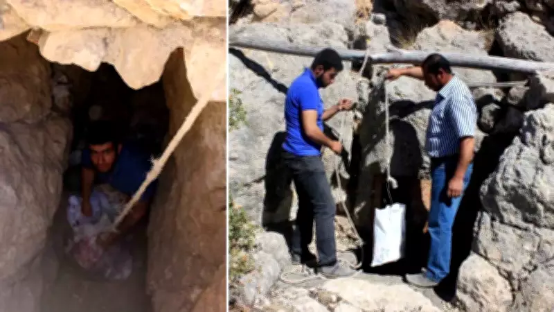 Erzincan'da Doğal Buz Mağaraları Peynir Deposu Olarak Kullanılıyor