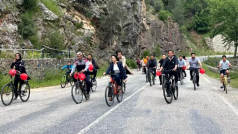 Feke'de 19 Mayıs Bisiklet Turu Coşkusu