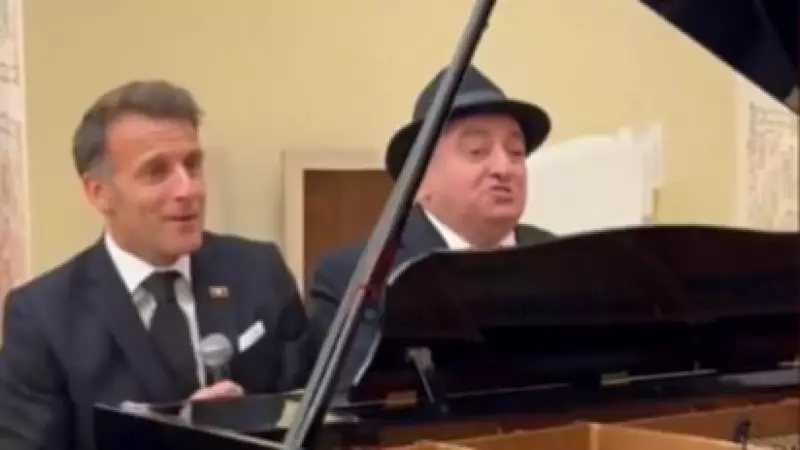 Fransa Cumhurbaşkanı Macron ve Paşinyan'dan canlı müzik performansı
