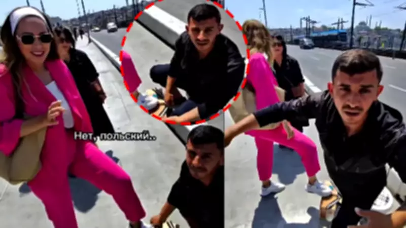 Galata Köprüsü’nde turiste taciz: 2 şüpheli gözaltında