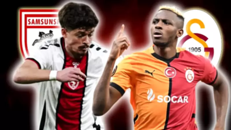 Galatasaray Samsunspor deplasmanında şampiyonluk için sahada