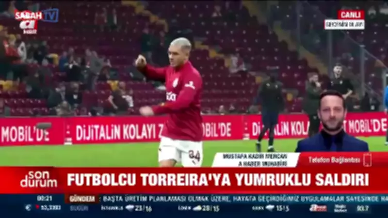 Galatasaraylı Torreira'ya yumruklu saldırı: Şüpheli gözaltında