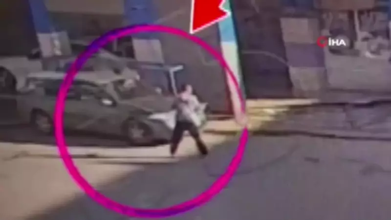 Gaziantep'te iş yerine pompalı tüfekli saldırı anbean kamerada