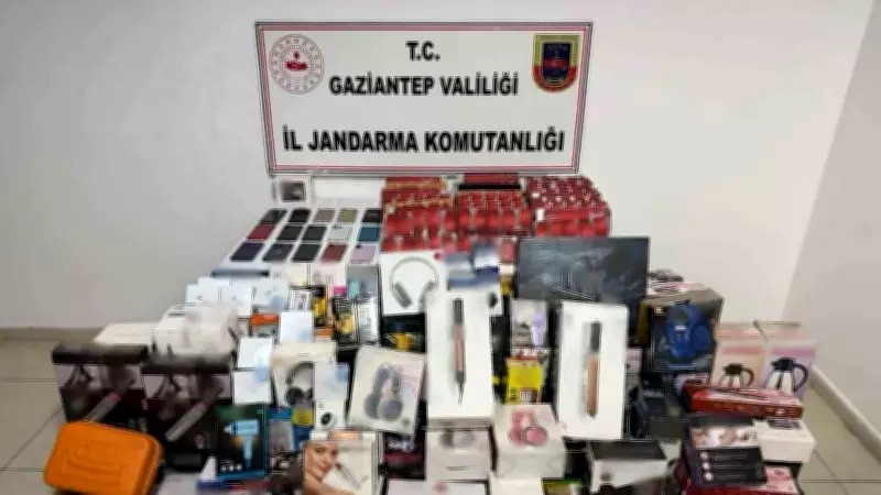 Gaziantep'te kaçakçılık operasyonu: 1 milyon 250 bin TL değerinde malzeme ele geçirildi