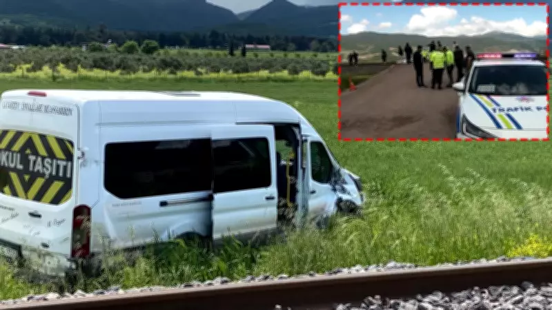 Gaziantep'te Okul Servisine Tren Çarptı: 13 Öğrenci Yaralandı