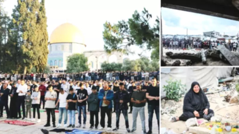 Gazze'de Kurban Bayramı: Mezarlıklar ve Enkazlar Arasında Hüzünlü Bayram
