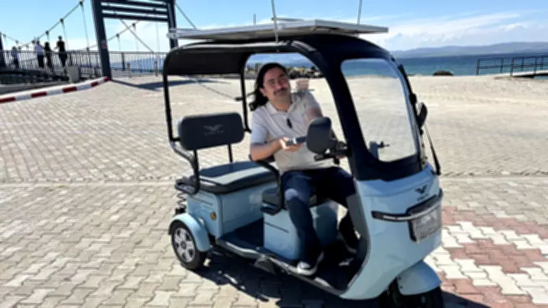Güneş Panelli Motosikletle Ücretsiz Ulaşımın Formülü Bulundu
