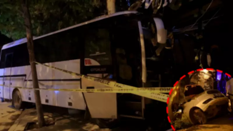 Hatay'da alkollü sürücü dehşet saçtı! Minibüs iş yerine daldı: 2 yaralı