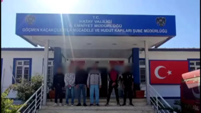 Hatay'da göçmen kaçakçılığı operasyonu: 6 yakalanan, 1 tutuklama