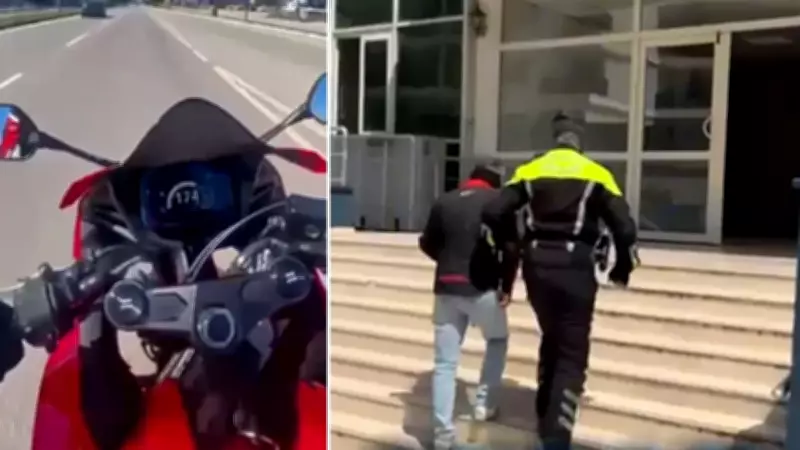 Hatay'da hız yapan motosiklet sürücüsüne 55 bin lira ceza