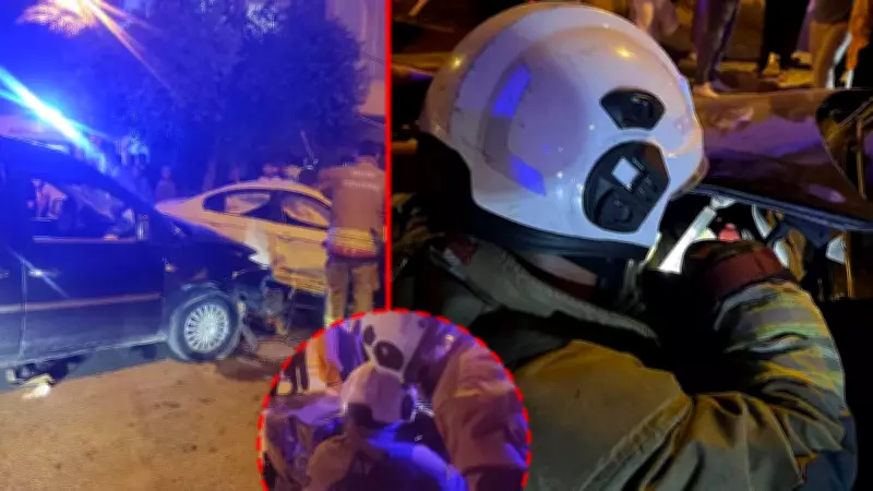 Hatay'da korkunç kaza: Hafif ticari araç ve otomobil kafa kafaya çarpıştı, 4 yaralı