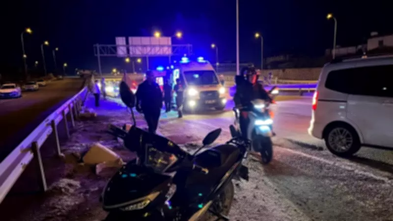 Hatay'da motosiklet kazası: 2 yaralı, soruşturma başlatıldı