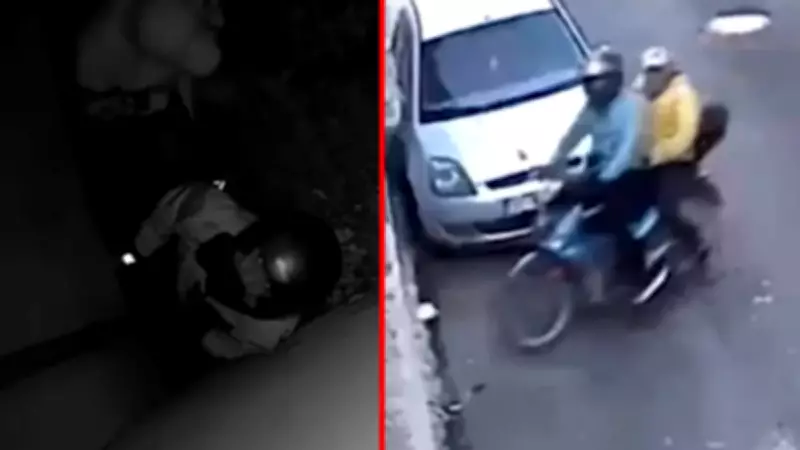 Hatay'da örümcek adam gibi duvarlara tırmanan hırsızlar kamerada