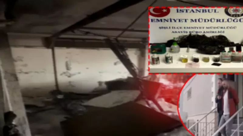 Şişli'de yangın ihbarı uyuşturucu serasını ortaya çıkardı