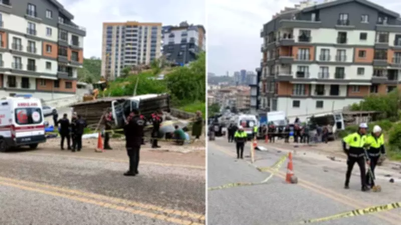 Kamyonet sürücüsü atladı, 2 işçi hayatını kaybetti