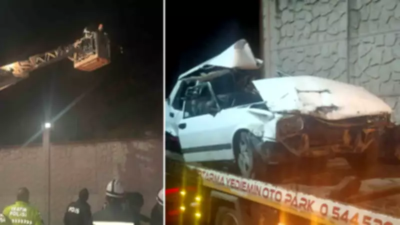 Karabük'te Freni Boşalan Otomobil 50 Metreden Yuvarlandı, 2 Kişi Atlayarak Kurtuldu