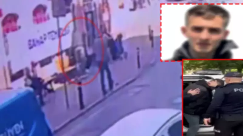 Kasımpaşa'da 'yan baktın' diyerek bıçaklama dehşeti kamerada