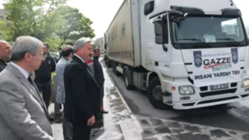 Kayseri Melikgazi'den Gazze'ye 3 TIR insani yardım yola çıktı