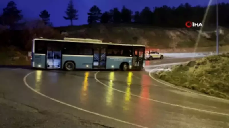 Kayseri'de alkollü ve ehliyetsiz sürücü çaldığı otobüsle kaza yaptı