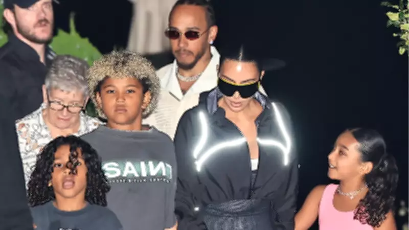 Kim Kardashian ve Lewis Hamilton çocukları bir araya getirdi