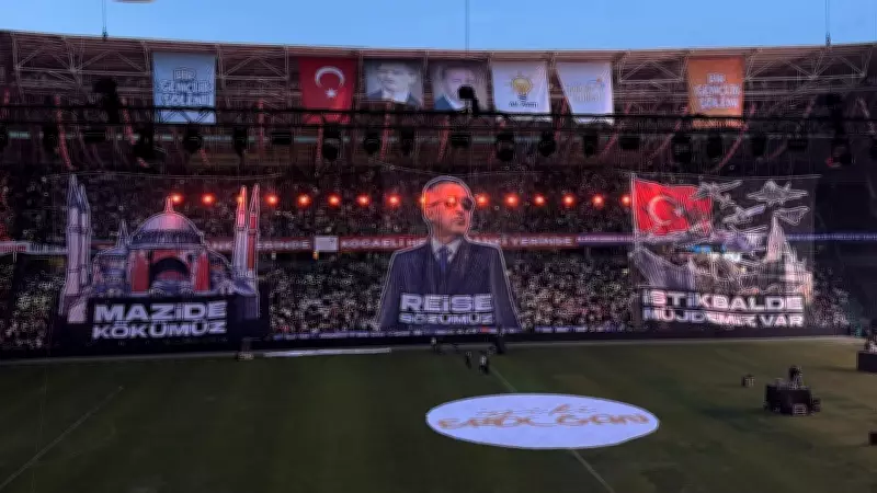 Kocaeli'de Erdoğan'a dev koreografi: Mazide kökümüz, istikbalde müjdemiz var