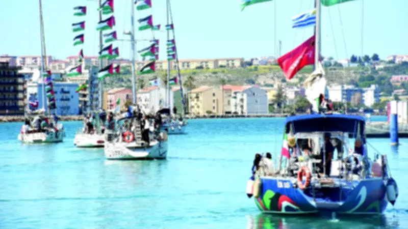 Küresel Sumud Filosu İsrail'in Müdahalesine Rağmen Marmaris'e Yöneldi