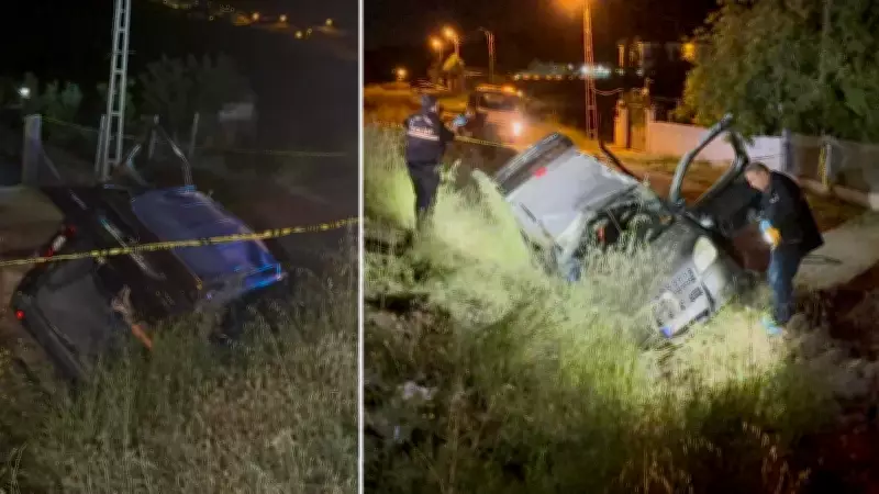 Kırıkkale'de hafif ticari araç şarampole devrildi: 1 ölü, 3 yaralı