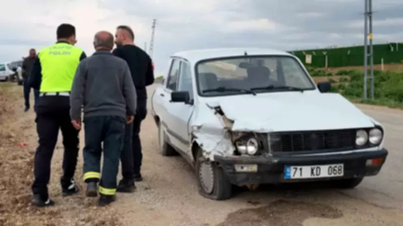 Kırıkkale'de iki otomobil çarpıştı: 2 yaralı